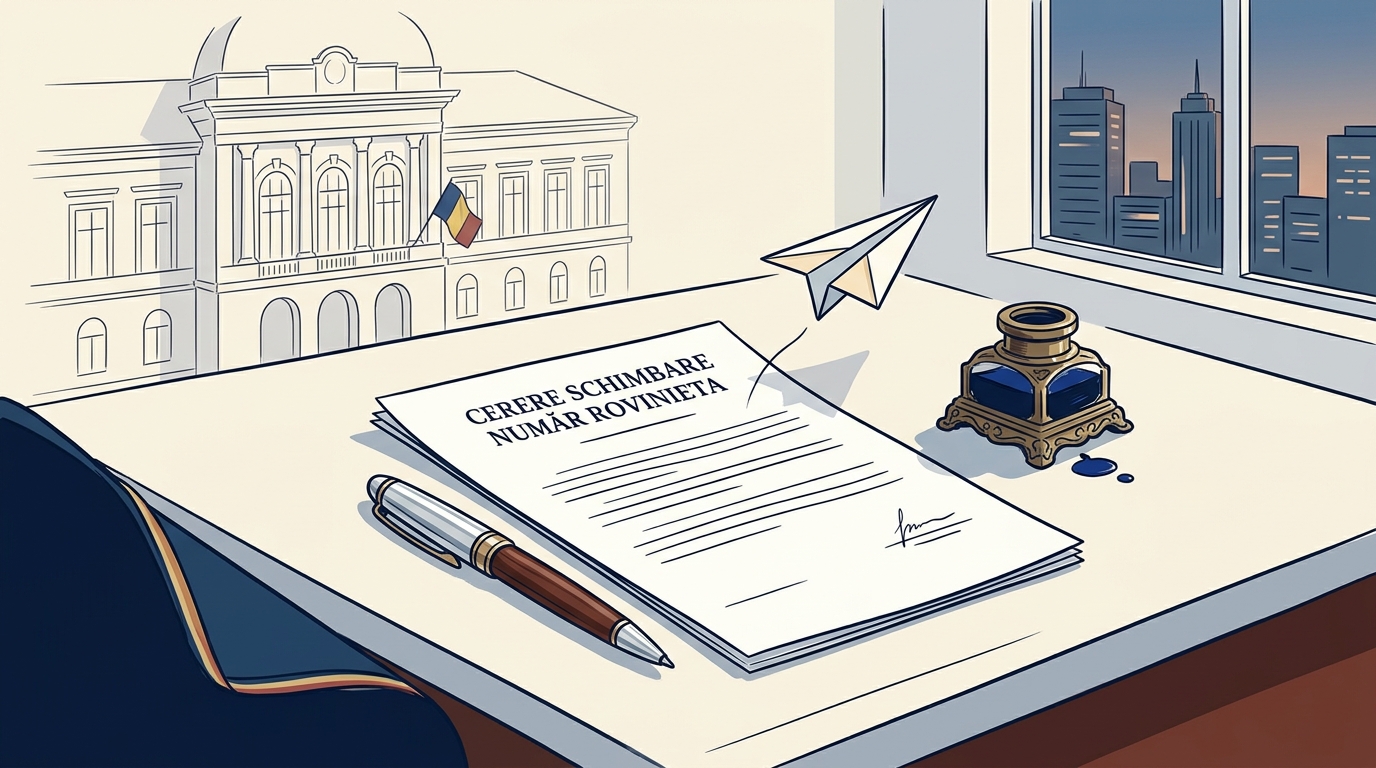 Model Cerere Schimbare Numar Rovinieta