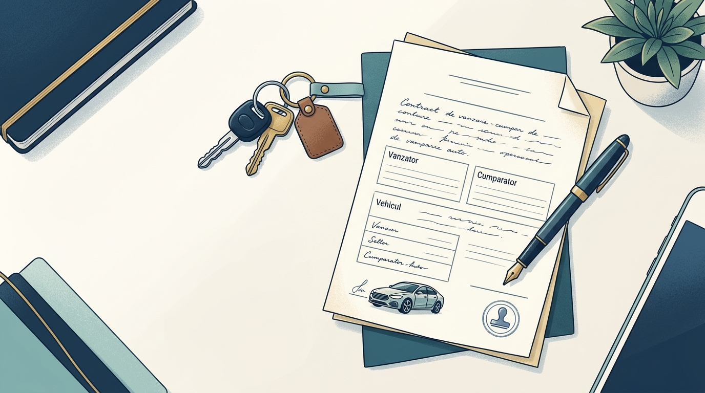 Cum se completeaza contractul de vanzare auto corect